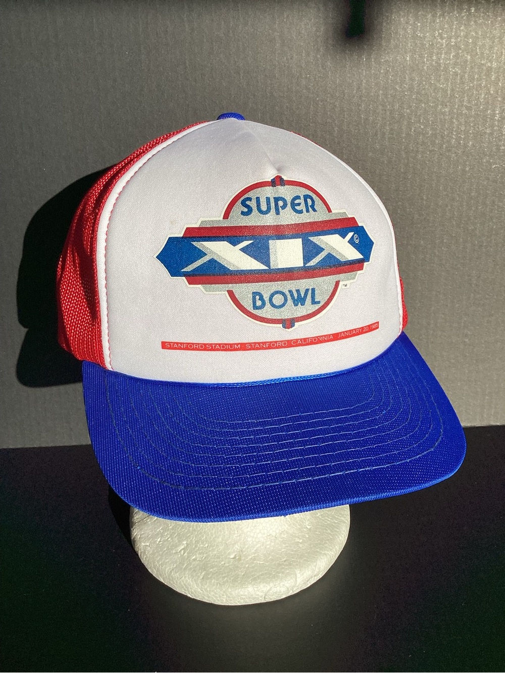 Vintage sports specialties Super Bowl XIX 1985 SnapBack Trucker Hat deadstock